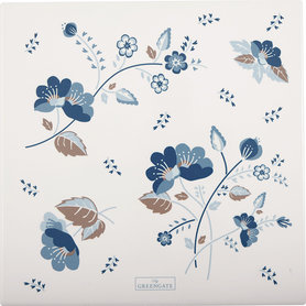 GreenGate Mozy White Onderzetter / Coaster Square 22x22cm GreenGate Mozy White Onderzetter / Coaster Square 22x22cm