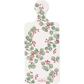 GreenGate Scarlett White Serveerplank / Coaster Board 24x17cm GreenGate Scarlett White Serveerplank / Coaster Board 24x17cm