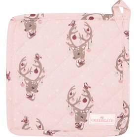 GreenGate Dina pale pink pannenlap set/2 GreenGate Dina pale pink pannenlap set/2