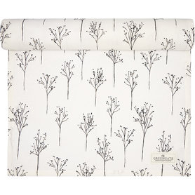 GreenGate Antonia white tafelloper 45 x 140cm