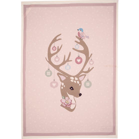 GreenGate Dina pale pink piece printed Theedoek GreenGate Dina pale pink piece printed Theedoek