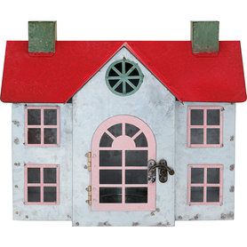 GreenGate Kerst decoratie huis metaal Charline Red Large GreenGate Kerst decoratie huis metaal Charline Red Large