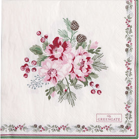 GreenGate Charline white papieren servet large 20pcs GreenGate Charline white papieren servet large 20pcs