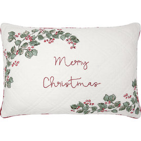 GreenGate Merry christmas white decoratieve kussenhoes 40x60cm