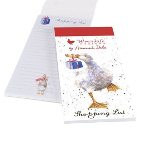 Wrendale Designs Kerst Boodschappenlijstje Notitieblok - Christmas Duck