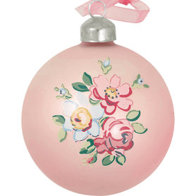 GreenGate Madison pale pink kerstbal glas