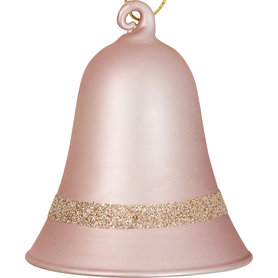 GreenGate Madison pale pink kerstbal klok glas GreenGate Madison pale pink kerstbal klok glas