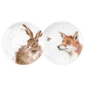 Wrendale Designs Teller Hase und Fuchs set/2