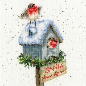 BORDUURPAKKET HANNAH DALE SANTA PLEASE STOP HERE - BOTHY THREADS BORDUURPAKKET HANNAH DALE SANTA PLEASE STOP HERE - BOTHY THREADS