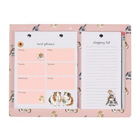 Wrendale Designs Maaltijdplanner met boodschappenlijst - Piggy in the Middle