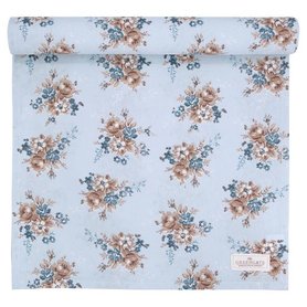 GreenGate Tafelloper Marie dusty blue  45 x 140cm GreenGate Tafelloper Marie dusty blue  45 x 140cm