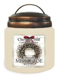 CHESTNUT HILL Candles Geurkaars met 2 lonten UNDER THE MISTLETOE 450g  CHESTNUT HILL Candles Geurkaars met 2 lonten UNDER THE MISTLETOE 450g
