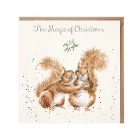 Wrendale Designs Kerstkaart Eekhoorn "The Magic of Christmas" 