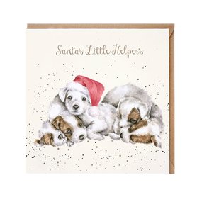 Wrendale Designs Kerstkaart Hond "Santa's Little Helpers" Wrendale Designs Kerstkaart Hond "Santa's Little Helpers"