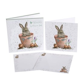 Wrendale Designs Notecard Pack Bunny - The Flower Pot