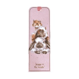 Wrendale Designs Boekenlegger - Cavia - Piggy in the Middle Wrendale Designs Boekenlegger - Cavia - Piggy in the Middle