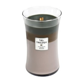 WoodWick® Cozy Cabin Trilogy Geurkaars Large 