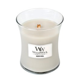 WoodWick® HearthWick® Warm Wool Geurkaars Mini  WoodWick® HearthWick® Warm Wool Geurkaars Mini