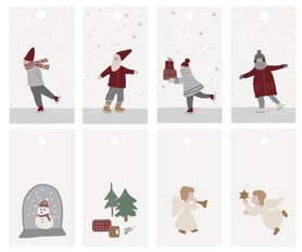 To/From Card Christmas designs 8 assorted | IB Laursen To/From Card Christmas designs 8 assorted | IB Laursen