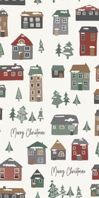 Papieren Servet Merry Christmas and Christmas Houses | IB Laursen Papieren Servet Merry Christmas and Christmas Houses | IB Laursen