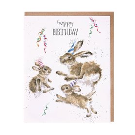 Wrendale Verjaardagskaart "Hoppy Birthday"