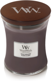 WoodWick® HearthWick® Sueded Sandalwood Medium Candle