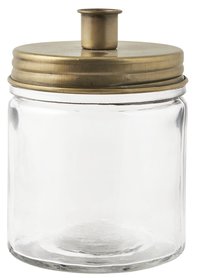 Kerzenhalter f/dinner candle gold glas/metal | IBLaursen  Kerzenhalter f/dinner candle gold glas/metal | IBLaursen