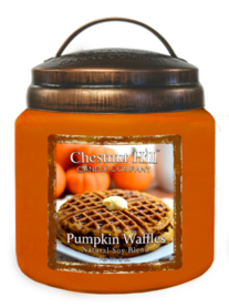 CHESTNUT HILL Candles Geurkaars met 2 lonten PUMPKIN WAFFLES 450g  CHESTNUT HILL Candles Geurkaars met 2 lonten PUMPKIN WAFFLES 450g