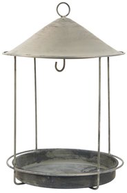 Vogelvoederhuisje hangend rond zink | IBLaursen Vogelvoederhuisje hangend rond zink | IBLaursen