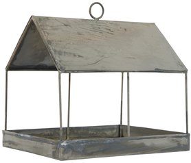 Vogelfutterhaus rechteckig Zink  | IBLaursen  Vogelfutterhaus rechteckig Zink  | IBLaursen