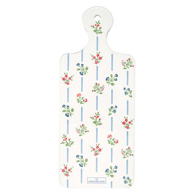 GreenGate Hannah white serveerplank / Coaster Board 12x29cm