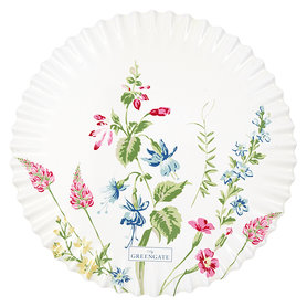 GreenGate Elwin white onderzetter / Coaster round  GreenGate Elwin white onderzetter / Coaster round