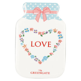 GreenGate Koelkast Magneet Columbine love white set/4