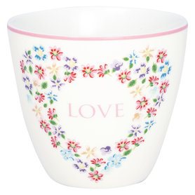 GreenGate Latte Mok Columbine Love white  GreenGate Latte Mok Columbine Love white