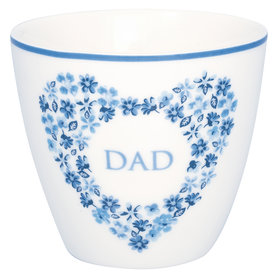 GreenGate Latte Mok Dad heart blue GreenGate Latte Mok Dad heart blue