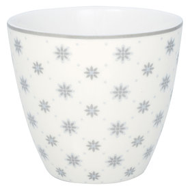 GreenGate Latte Mok Laurie pale grey GreenGate Latte Mok Laurie pale grey