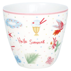 GreenGate Latte Mok Lula white  GreenGate Latte Mok Lula white