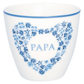 GreenGate Latte Mok Papa heart blue GreenGate Latte Mok Papa heart blue