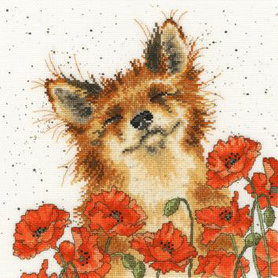 BORDUURPAKKET HANNAH DALE POPPY FIELD - BOTHY THREADS BORDUURPAKKET HANNAH DALE POPPY FIELD - BOTHY THREADS