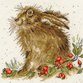 Borduurpakket Hannah Dale - Hippy Hare - Bothy Threads Borduurpakket Hannah Dale - Hippy Hare - Bothy Threads