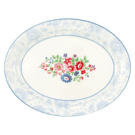 GreenGate Serveerschaal ovaal Ailis white GreenGate Serveerschaal ovaal Ailis white
