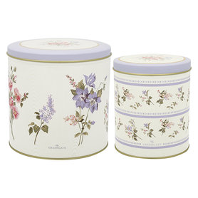 Greengate Koektrommel rond Jacobe white set/2 Greengate Koektrommel rond Jacobe white set/2
