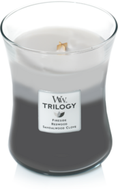 WoodWick® Warm Woods Trilogy Medium Candle
