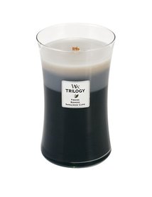 WoodWick® Warm Woods Trilogy Geurkaars Large 