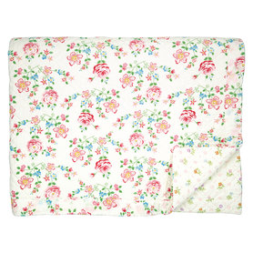 GreenGate Quilt / Bed sprei Columbine White 140x220cm GreenGate Quilt / Bed sprei Columbine White 140x220cm