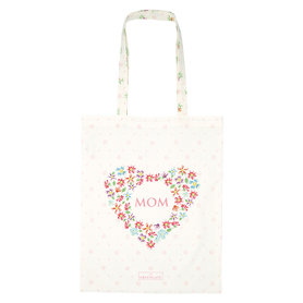 GreenGate katoenen tas Mom white GreenGate katoenen tas Mom white