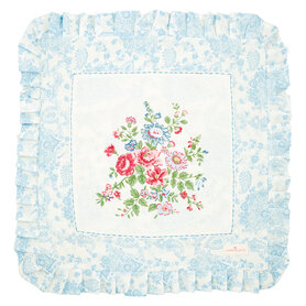 GreenGate Kussenhoes Ailis white met print GreenGate Kussenhoes Ailis white met print