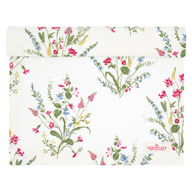 GreenGate Tafelloper Elwin white 45 x 140 cm GreenGate Tafelloper Elwin white 45 x 140 cm