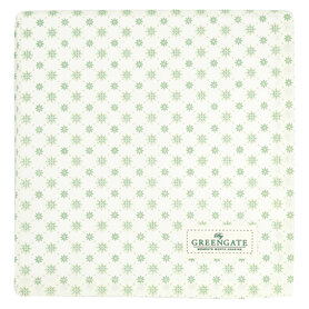 GreenGate Tafelkleed Laurie pale green 100 x 100 cm