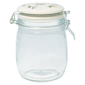 GreenGate Voorraadpot Asta white 0,75L GreenGate Voorraadpot Asta white 0,75L